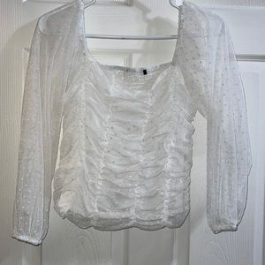 White crop top